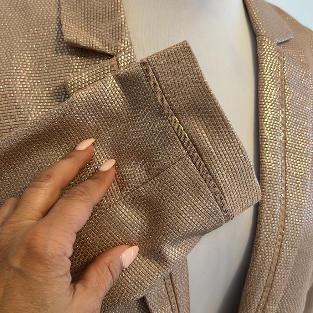 Chicos’s Glimmering Blush Blazer - Picture 9 of 13